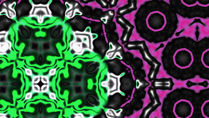 Abstract Radiant Burst with Soft Grain Texture, Symmetrical Glow Pattern in Psychedelic Style, Radiating Circular Abstract with Subtle Noise, Kaleidoscopic Starburst with Gradient Flow