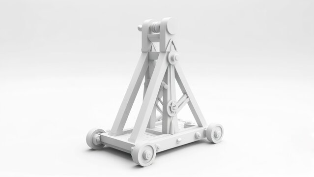 3D model of a medieval trebuchet