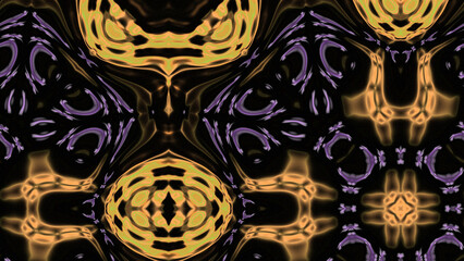 Abstract Radiant Burst with Soft Grain Texture, Symmetrical Glow Pattern in Psychedelic Style, Radiating Circular Abstract with Subtle Noise, Kaleidoscopic Starburst with Gradient Flow