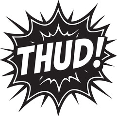 Vroom Comic Sound Effect Illustration, Dynamic Expression in Black and White for Excitement