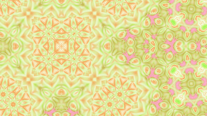 Abstract Radiant Burst with Soft Grain Texture, Symmetrical Glow Pattern in Psychedelic Style, Radiating Circular Abstract with Subtle Noise, Kaleidoscopic Starburst with Gradient Flow