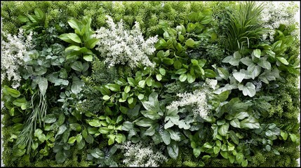 Lush Green Artificial Plant Wall Panel Texture Background Greenery Nature Decor Botanical Foliage Spring Summer Garden Design Element Image High Resolution Photo home fresh vivid  
