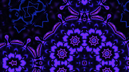 Abstract Radiant Burst with Soft Grain Texture, Symmetrical Glow Pattern in Psychedelic Style, Radiating Circular Abstract with Subtle Noise, Kaleidoscopic Starburst with Gradient Flow