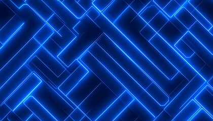 Abstract glowing blue geometric pattern