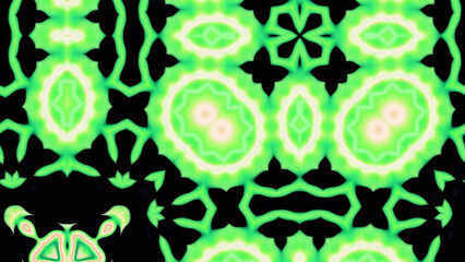 Abstract Radiant Burst with Soft Grain Texture, Symmetrical Glow Pattern in Psychedelic Style, Radiating Circular Abstract with Subtle Noise, Kaleidoscopic Starburst with Gradient Flow