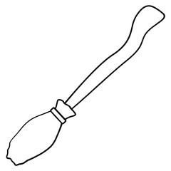 Line style Broom magic element	