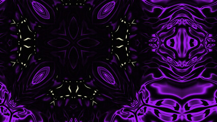 Abstract Radiant Burst with Soft Grain Texture, Symmetrical Glow Pattern in Psychedelic Style, Radiating Circular Abstract with Subtle Noise, Kaleidoscopic Starburst with Gradient Flow