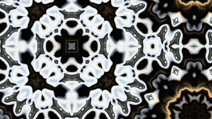 Abstract Radiant Burst with Soft Grain Texture, Symmetrical Glow Pattern in Psychedelic Style, Radiating Circular Abstract with Subtle Noise, Kaleidoscopic Starburst with Gradient Flow