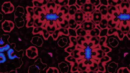 Abstract Radiant Burst with Soft Grain Texture, Symmetrical Glow Pattern in Psychedelic Style, Radiating Circular Abstract with Subtle Noise, Kaleidoscopic Starburst with Gradient Flow