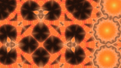 Abstract Radiant Burst with Soft Grain Texture, Symmetrical Glow Pattern in Psychedelic Style, Radiating Circular Abstract with Subtle Noise, Kaleidoscopic Starburst with Gradient Flow