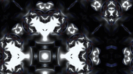 Fototapeta premium Abstract Radiant Burst with Soft Grain Texture, Symmetrical Glow Pattern in Psychedelic Style, Radiating Circular Abstract with Subtle Noise, Kaleidoscopic Starburst with Gradient Flow
