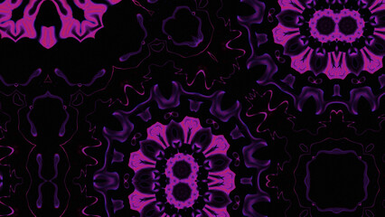 Abstract Radiant Burst with Soft Grain Texture, Symmetrical Glow Pattern in Psychedelic Style, Radiating Circular Abstract with Subtle Noise, Kaleidoscopic Starburst with Gradient Flow
