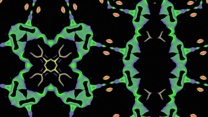 Abstract Radiant Burst with Soft Grain Texture, Symmetrical Glow Pattern in Psychedelic Style, Radiating Circular Abstract with Subtle Noise, Kaleidoscopic Starburst with Gradient Flow