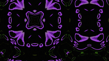 Abstract Radiant Burst with Soft Grain Texture, Symmetrical Glow Pattern in Psychedelic Style, Radiating Circular Abstract with Subtle Noise, Kaleidoscopic Starburst with Gradient Flow