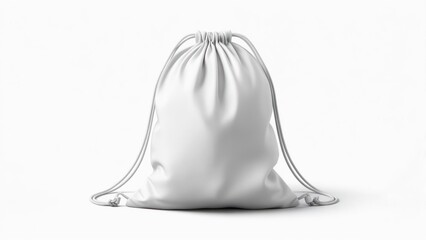 Blank drawstring bag mockup