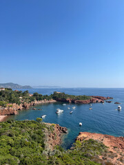 Fototapeta premium view of the coast of the mediterranean sea