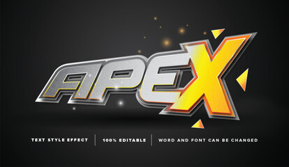 Editable text effect vector graphic of Apex , perfect for movie title, game title, etc.