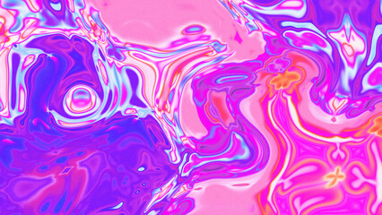 Fototapeta premium Fluid Marble Texture with Organic Flow, Abstract Liquid Pattern with Wavy Structure, Melted Surface Design with Soft Transitions, Psychedelic Swirl Texture with Marble Effect