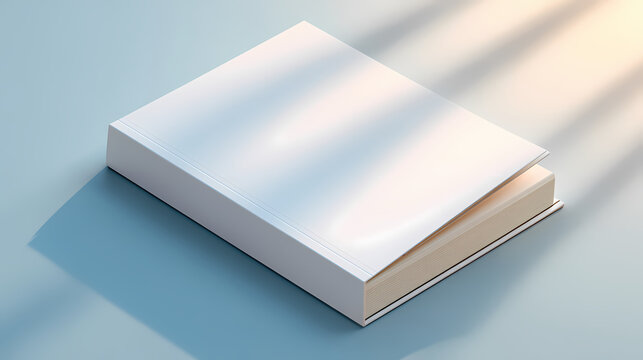 Soft cover book jacket mockup. catalog dust. Illustration