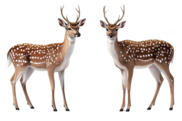 two axis Deer Stand With Confidence, A Wild Mammal and Habitat Animal.