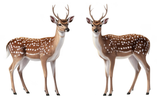 two axis Deer Stand With Confidence, A Wild Mammal and Habitat Animal.