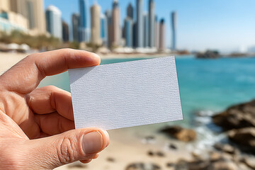 business card, mockup, blank card