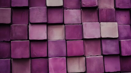Abstract Purple Square Block Wall Texture Background