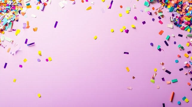Colorful Confetti Party Celebration Background