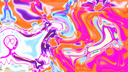 Fluid Marble Texture with Organic Flow, Abstract Liquid Pattern with Wavy Structure, Melted Surface Design with Soft Transitions, Psychedelic Swirl Texture with Marble Effect