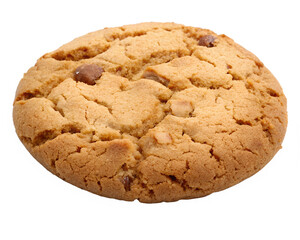 chocolate chip cookies isolated