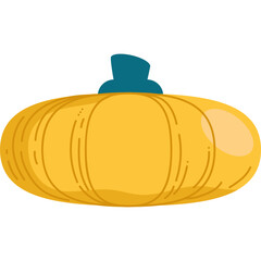 Handmade Yellow Pumpkin Icon Illustration
