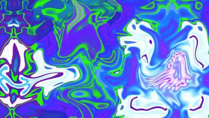 Naklejka premium Fluid Marble Texture with Organic Flow, Abstract Liquid Pattern with Wavy Structure, Melted Surface Design with Soft Transitions, Psychedelic Swirl Texture with Marble Effect