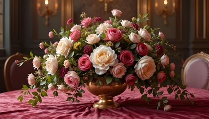 Ornate Floral Arrangement – Royal Centerpiece