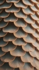 Abstract Texture of Layered Petals in Earthy Tones for Backgrounds
