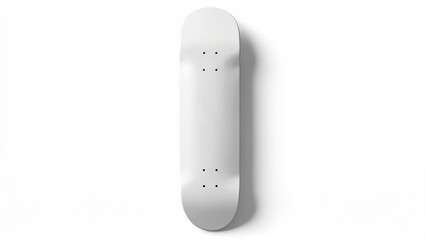 Blank white skateboard