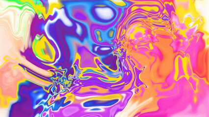 Fototapeta premium Fluid Marble Texture with Organic Flow, Abstract Liquid Pattern with Wavy Structure, Melted Surface Design with Soft Transitions, Psychedelic Swirl Texture with Marble Effect