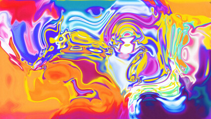 Fototapeta premium Fluid Marble Texture with Organic Flow, Abstract Liquid Pattern with Wavy Structure, Melted Surface Design with Soft Transitions, Psychedelic Swirl Texture with Marble Effect