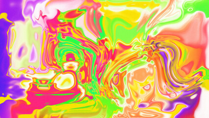 Fototapeta premium Fluid Marble Texture with Organic Flow, Abstract Liquid Pattern with Wavy Structure, Melted Surface Design with Soft Transitions, Psychedelic Swirl Texture with Marble Effect