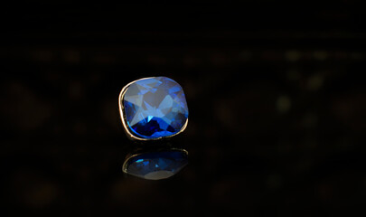 Blue gem Selected, beautiful colors, with glitter In the tong