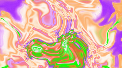 Obraz premium Fluid Marble Texture with Organic Flow, Abstract Liquid Pattern with Wavy Structure, Melted Surface Design with Soft Transitions, Psychedelic Swirl Texture with Marble Effect