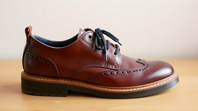 Vintage brown leather boots craftsmanship - Powered by Adobe