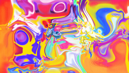 Obraz premium Fluid Marble Texture with Organic Flow, Abstract Liquid Pattern with Wavy Structure, Melted Surface Design with Soft Transitions, Psychedelic Swirl Texture with Marble Effect