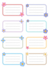 Bookplate labels collection. Cute design