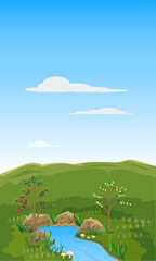 the view of the early spring season
