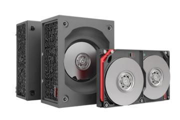 Hard drive storage solutions various sizes technology data