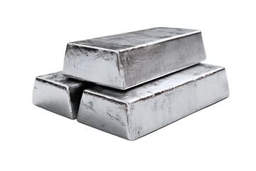 Stacked Silver Bullion Bars Precious Metal Ingots Wealth Finance