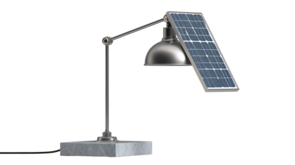 Solar Powered Desk Lamp Modern Design Sustainable Lighting