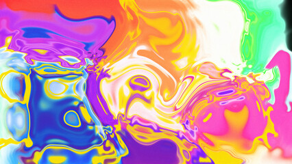 Fototapeta premium Fluid Marble Texture with Organic Flow, Abstract Liquid Pattern with Wavy Structure, Melted Surface Design with Soft Transitions, Psychedelic Swirl Texture with Marble Effect