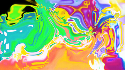 Fototapeta premium Fluid Marble Texture with Organic Flow, Abstract Liquid Pattern with Wavy Structure, Melted Surface Design with Soft Transitions, Psychedelic Swirl Texture with Marble Effect