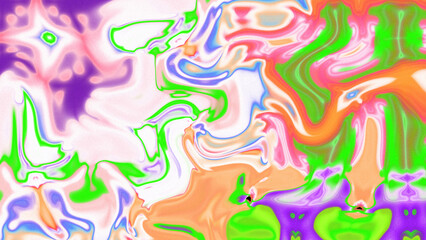 Fototapeta premium Fluid Marble Texture with Organic Flow, Abstract Liquid Pattern with Wavy Structure, Melted Surface Design with Soft Transitions, Psychedelic Swirl Texture with Marble Effect